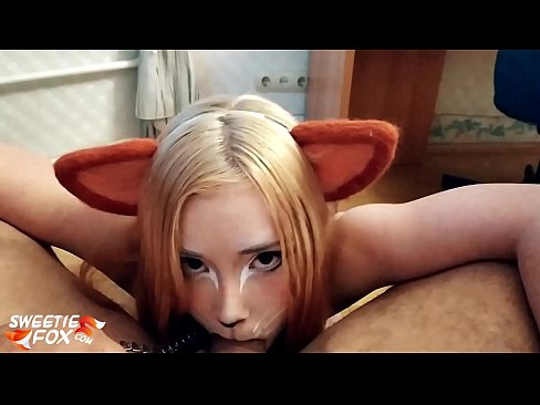 ❤️ キツネがチンポを飲み込み、口の中にザーメンを出す ❌ 上質なセックス ❌️